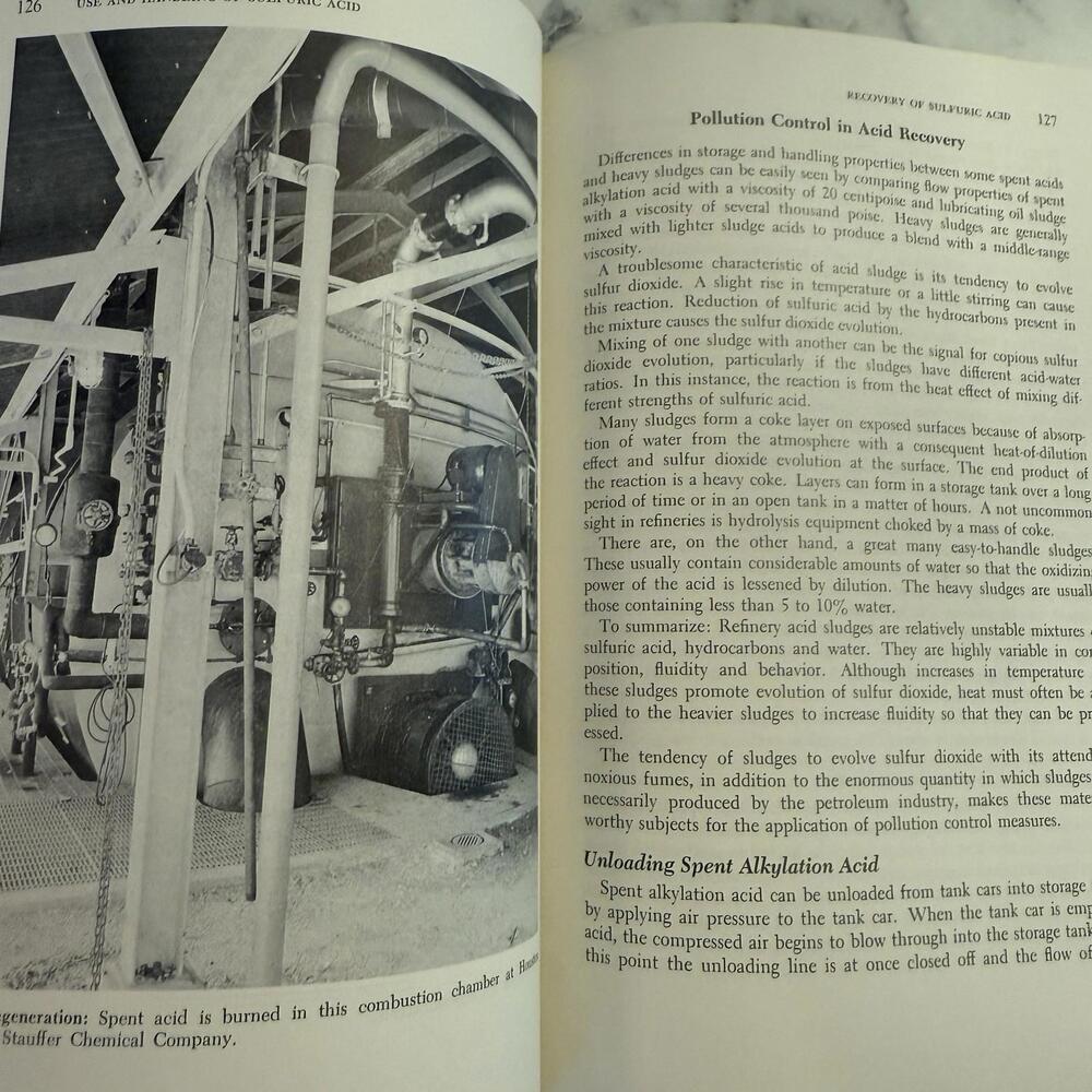 Sulfuric Acid Use and Handling – Oscar Fasullo – 1965 McGraw-Hill Hardcover - Picture 5 of 8